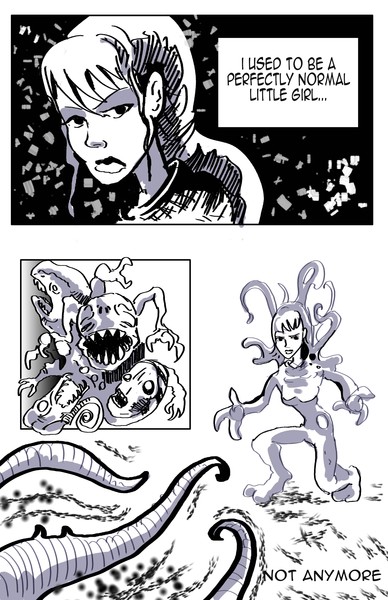 SquidGirl Comic Sketch
