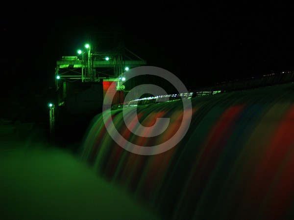 Dam At Night