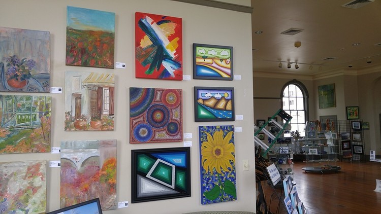 At the gallery