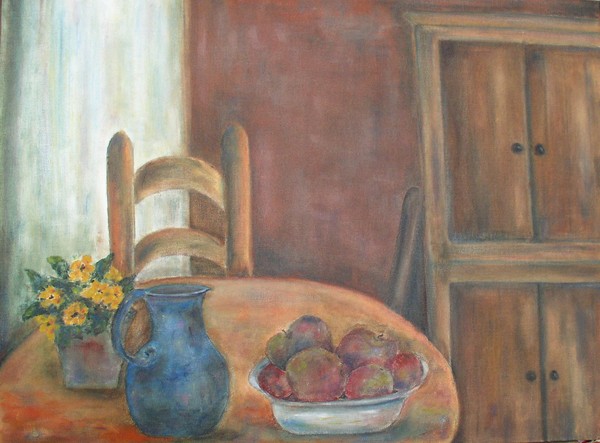 Apples on Table.