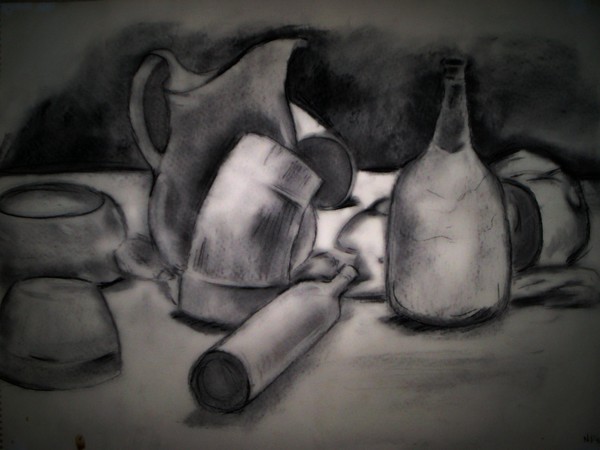 Still Life with bottles