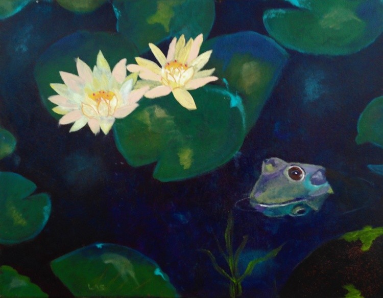 Frog in the Lily Pads