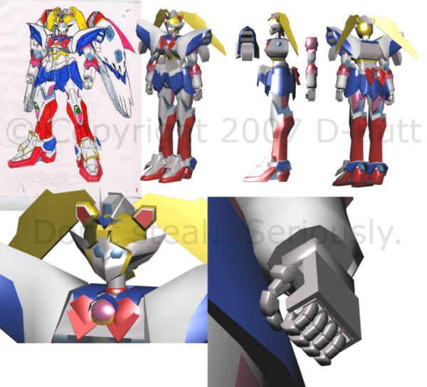 Sailor Gundam 3D WIP