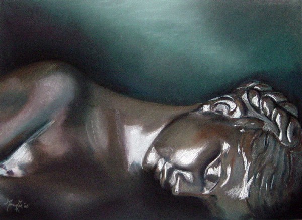 Sculpture in pastel