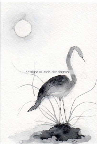 Egret Greeting Card