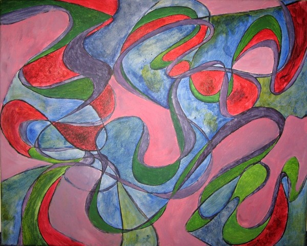 Coloured Forms with Lines2