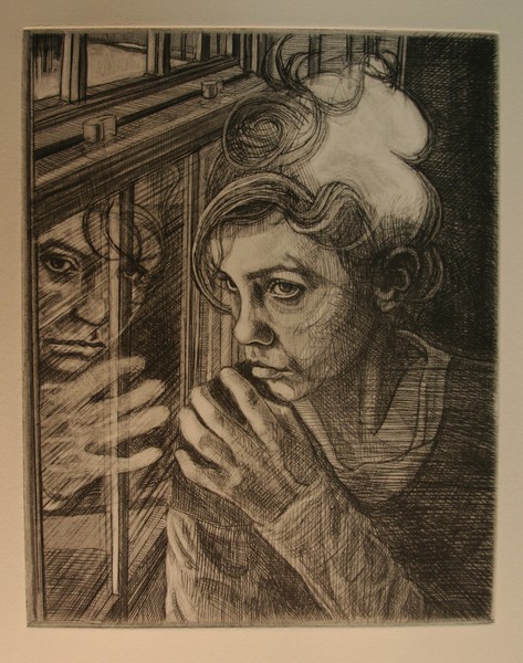Young Girl Looking Out The Window