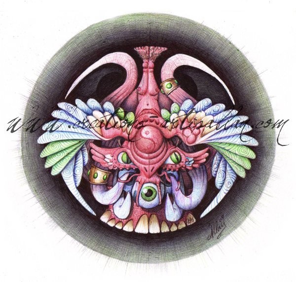 Ballpoint pe Surreal - From somewhere else