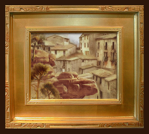 village in the cliffs