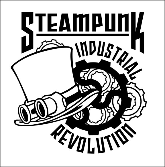Steampunk Industrial Revolution logo