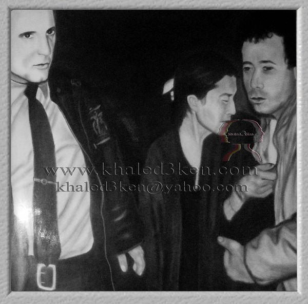 DRAWING PORTRAIT JOHN LENNON AND BEATLES LIFE STORY AND MARK DAVID CHAPMAN KHALED3KEN (23)