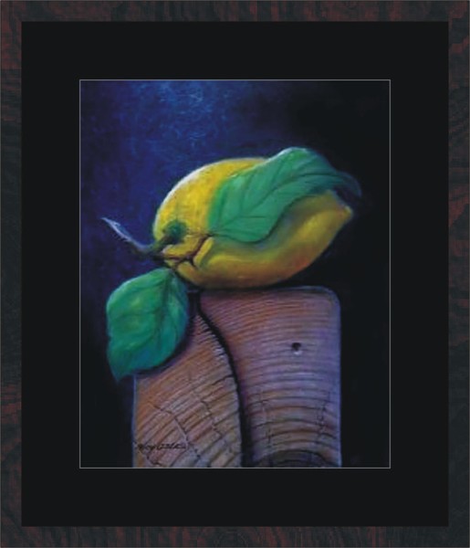 Still Life-Lemon on Wood