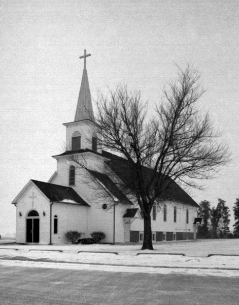 Black and White of a Country Church, ne0053