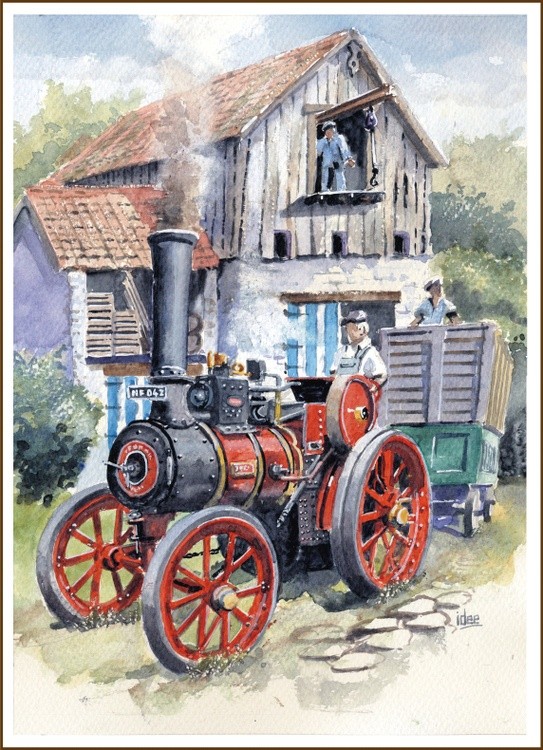 Agricultural steam tractor