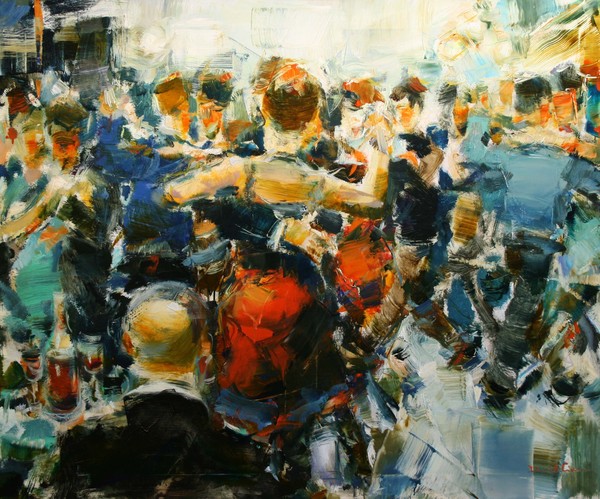 Milonga 100 x 120 cm oil on linen