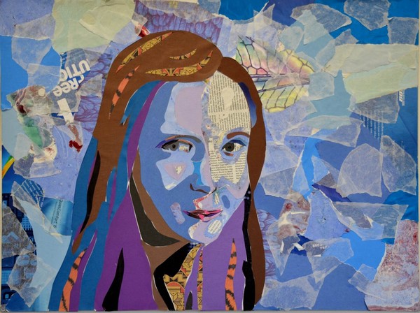 K. Portrait paper cut