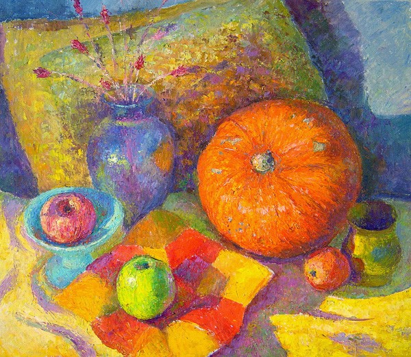 Still life with a pumpkin