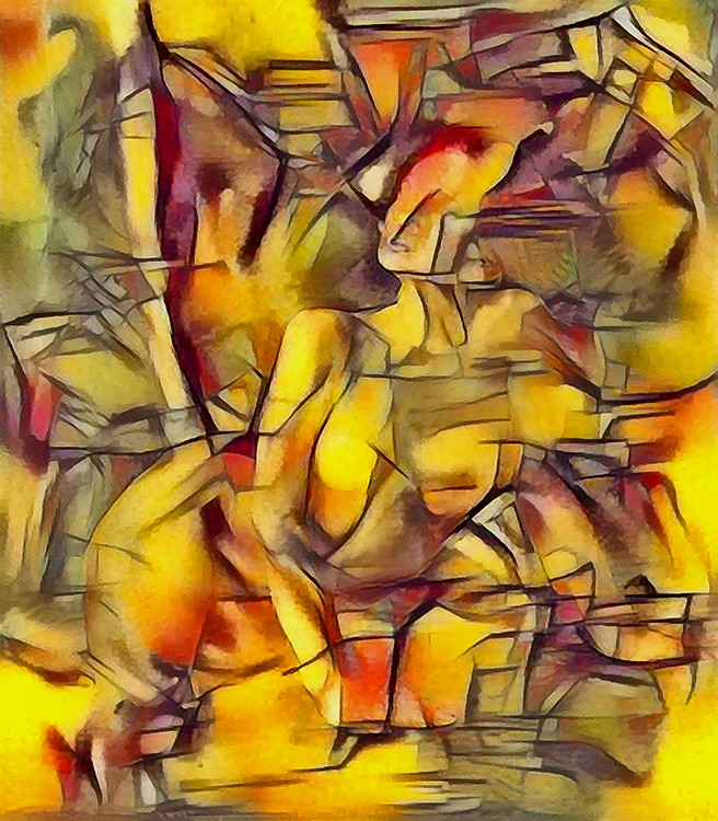 Sitting nude