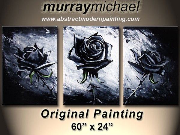 Modern abstract roses