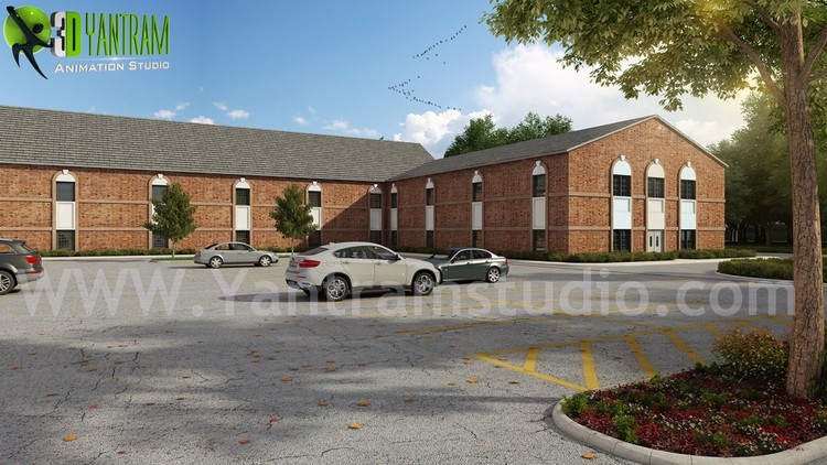The Best Church Exterior Designs Ideas by Yantram 3d exterior rendering Paris, France