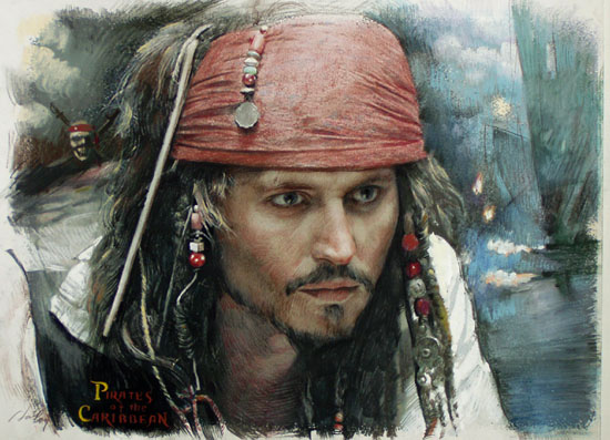 Portrait of Jony Depp