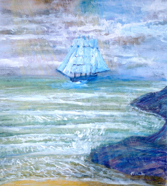 TALL SHIP IN THE DISTANCE