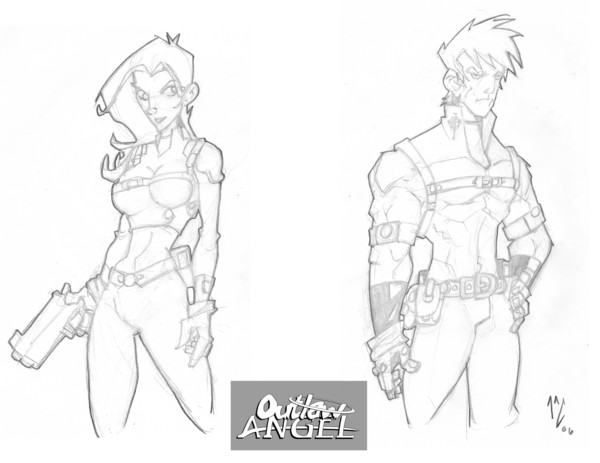 Outlaw Angel designs: Heroes
