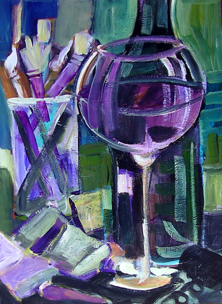 red wine paint