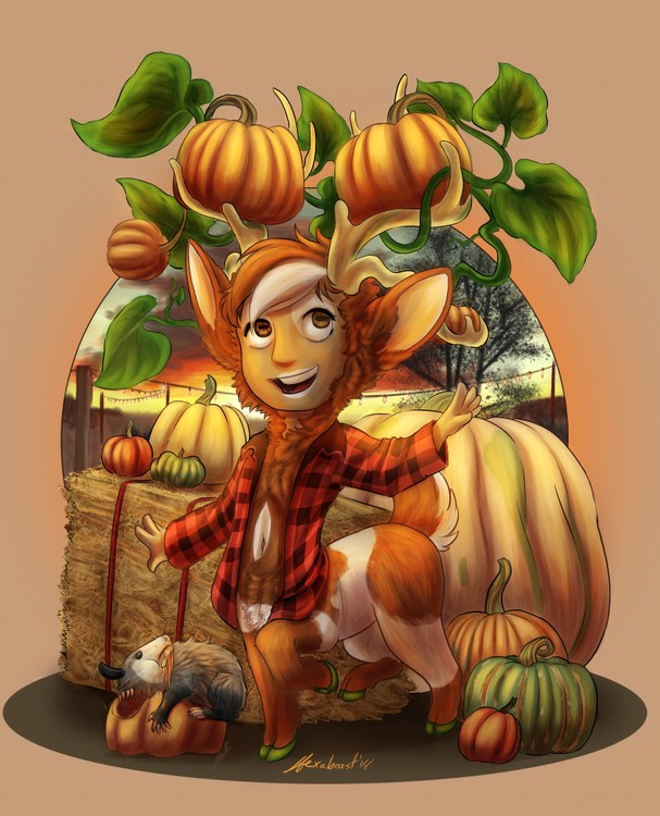 Pumpkin Deer