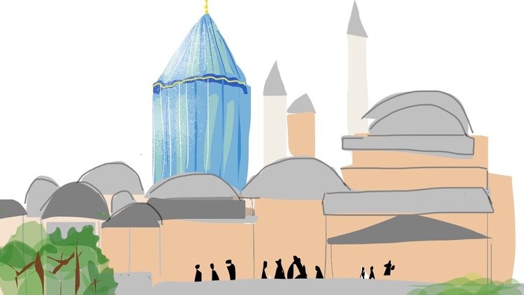 Rumi's tomb in Konya (Turkey)