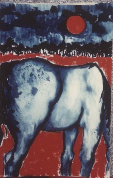 blue horse