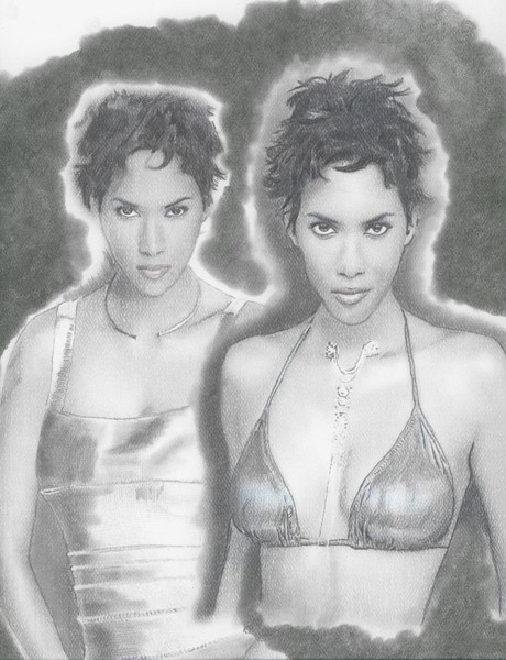 Halle Berry Glamour Portrait
