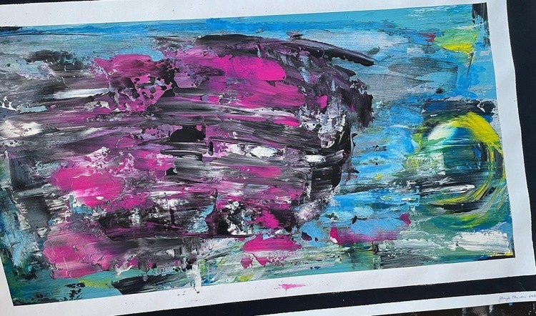 02072022 - Ive covered this one with a new painting because I do not want it on my wall but I think 