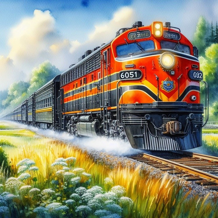 Locomotive in country