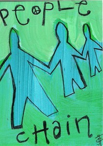 People Chain For Peace
