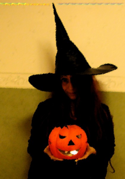 Pumkin and a witch