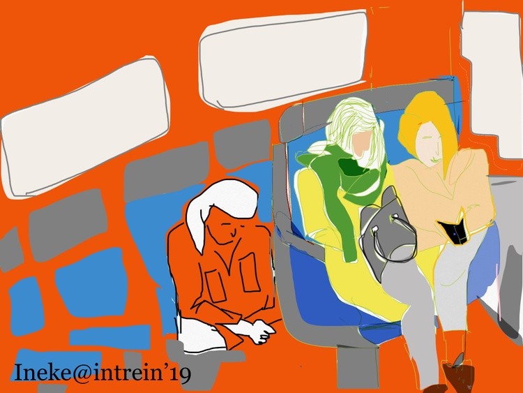 People in the train