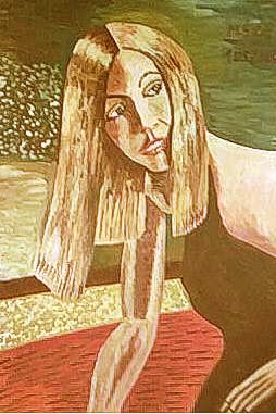 Portrait blond girl