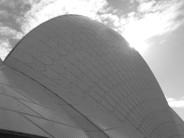 Sun Peeking Over the Opera House