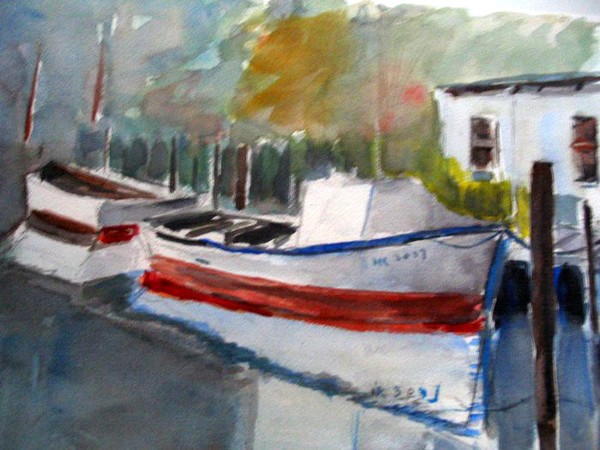 TWO BOATS AT DOCK