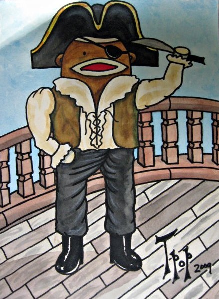 Boy Pirate Sock Monkey