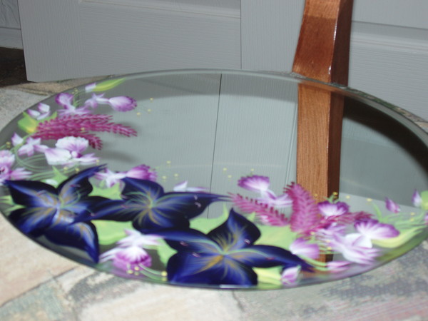 Florals on Mirror