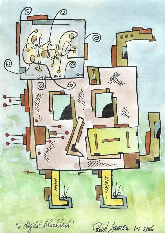 A Digital Blockhead