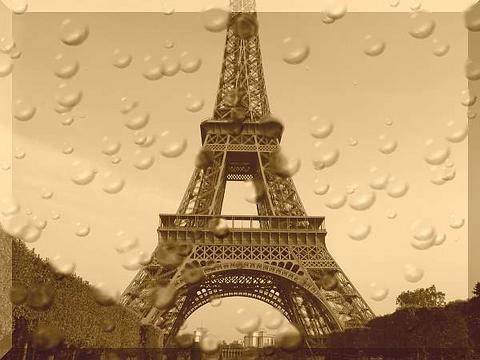 Memory droplets at Eiffel Tower