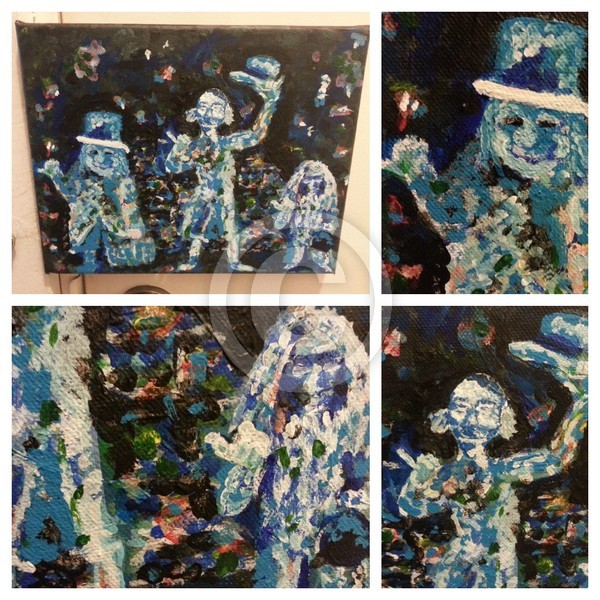 Hitchhiking ghosts as if Monet painted them