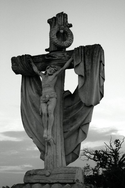Cross in twilight