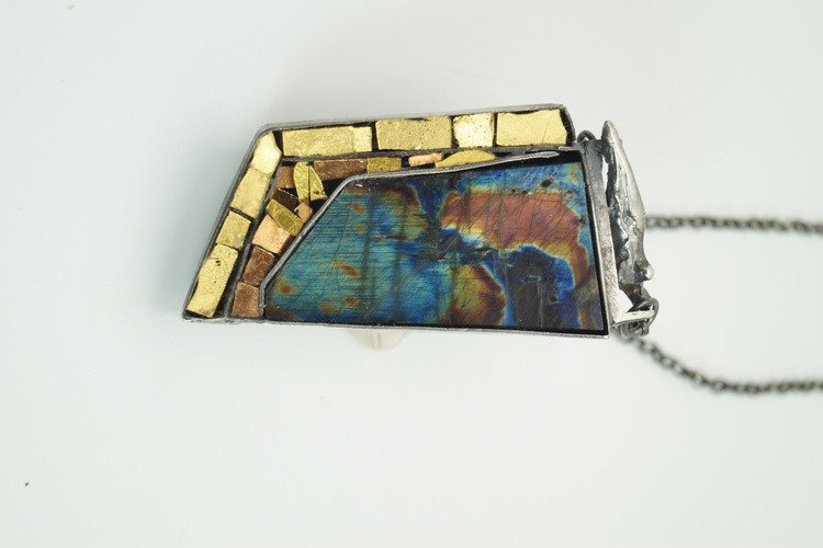 Spectrolite Stone Neckalces  By Gomolka  Art Studio Poland /Canada