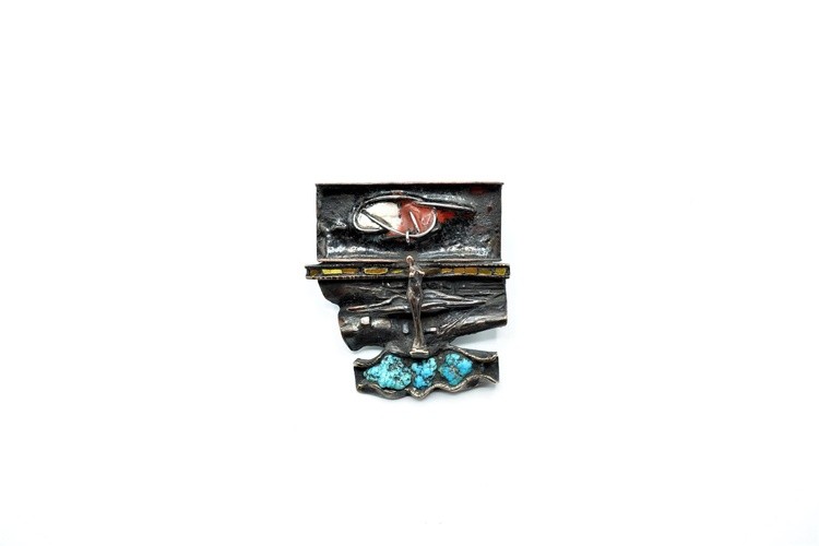 Sculpture  Necklaces Bronze gols silver Mirek Gomolka Art (SOLD)