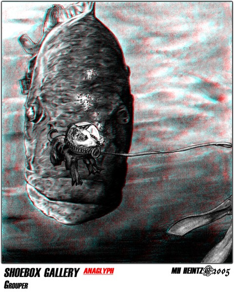 SHOEBOX GALLERY: GROUPER (3-D)