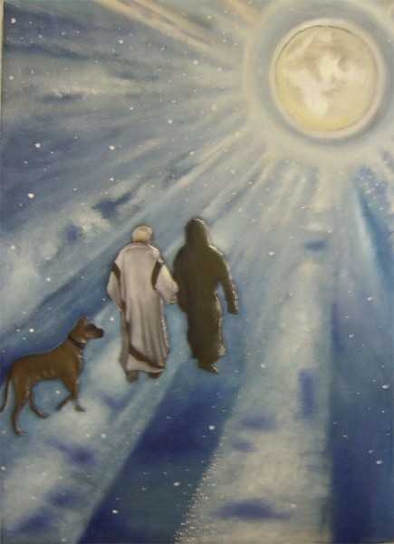 The Christ and Pilate.Eternal dispute.